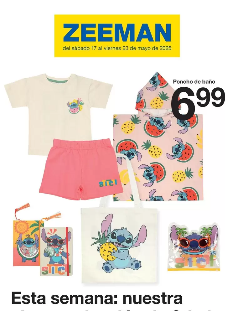 Oferta de Sc - Poncho De Bano por 6,99€ en ZEEMAN