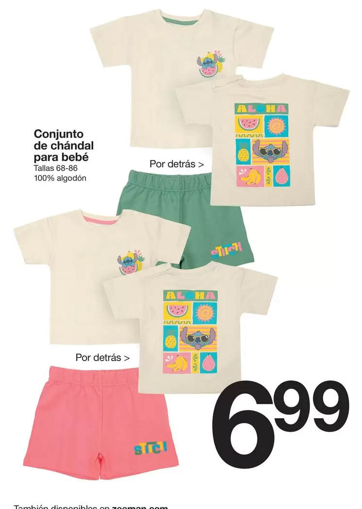 Oferta de Bebé - Conjunto De Chandal Para Bebe por 6,99€ en ZEEMAN
