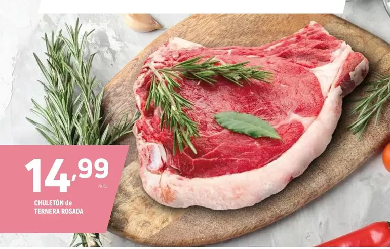Oferta de Chuletón De Ternera Rosada  por 14,99€ en Coviran