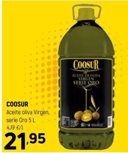 Oferta de Coosur - Aceite Oliva Virgen Serie Oro por 21,95€ en Coviran