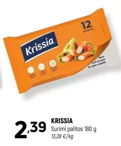 Oferta de Krissia - Surimi Palitos por 2,39€ en Coviran