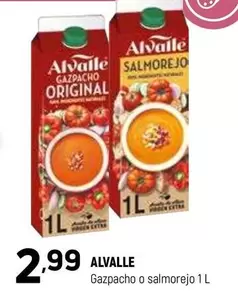 Oferta de Alvalle - Gazpacho O Salmorejo por 2,99€ en Coviran