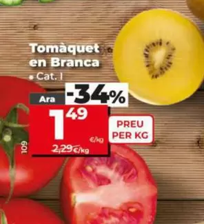 Oferta de Tomate En Rama por 1,49€ en Dia