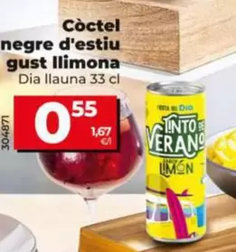 Oferta de Dia - Tinto De Verano Sabor Limón  por 0,55€ en Dia