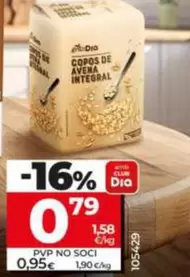 Oferta de Gran Dia - Copos De Avena Integral por 0,79€ en Dia
