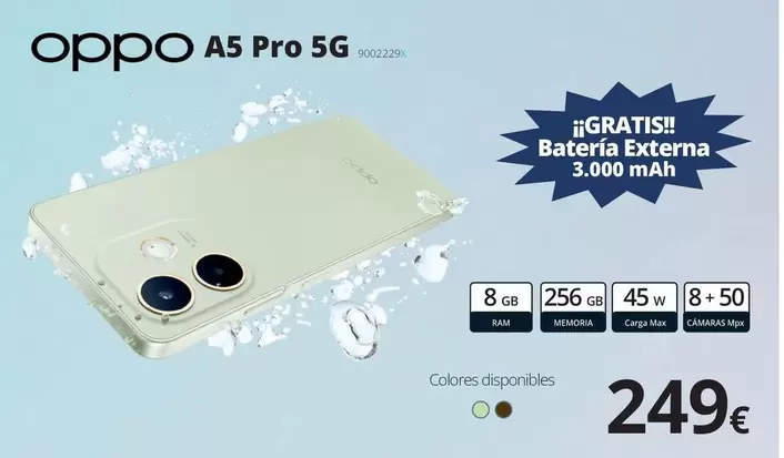 Oferta de OPPO - A5 Pro 5G por 249€ en Ecomputer