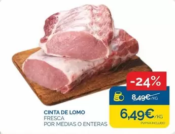 Oferta de Cinta De Lomo por 6,49€ en Supermercados La Despensa