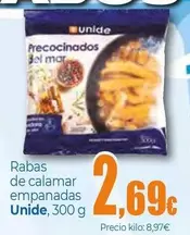 Oferta de Unide - Rabas De Calamar Empanadas por 2,69€ en Unide Supermercados