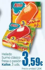 Oferta de Kalise - Helado Sumo Clasico Fresa O Pasión por 3,59€ en Unide Supermercados