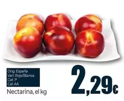 Oferta de Nectarina por 2,29€ en Unide Supermercados