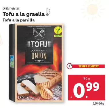 Oferta de Grillmeister - Tofu A La Parrilla por 0,99€ en Lidl