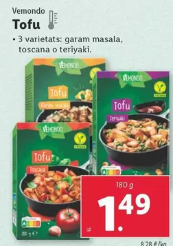 Oferta de Vemondo - Tofu por 1,49€ en Lidl