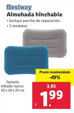 Oferta de Bestway - Almohada Hinchable por 1,99€ en Lidl