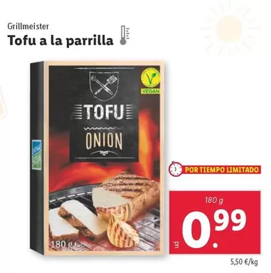 Oferta de Grillmeister - Tofu A La Parrilla por 0,99€ en Lidl