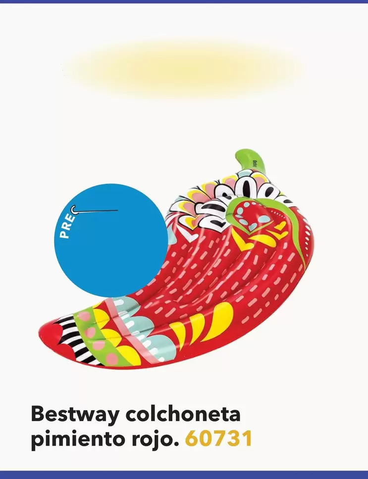 Oferta de Bestway - Colchoneta Pimiento Rojo en Tiendas MGI