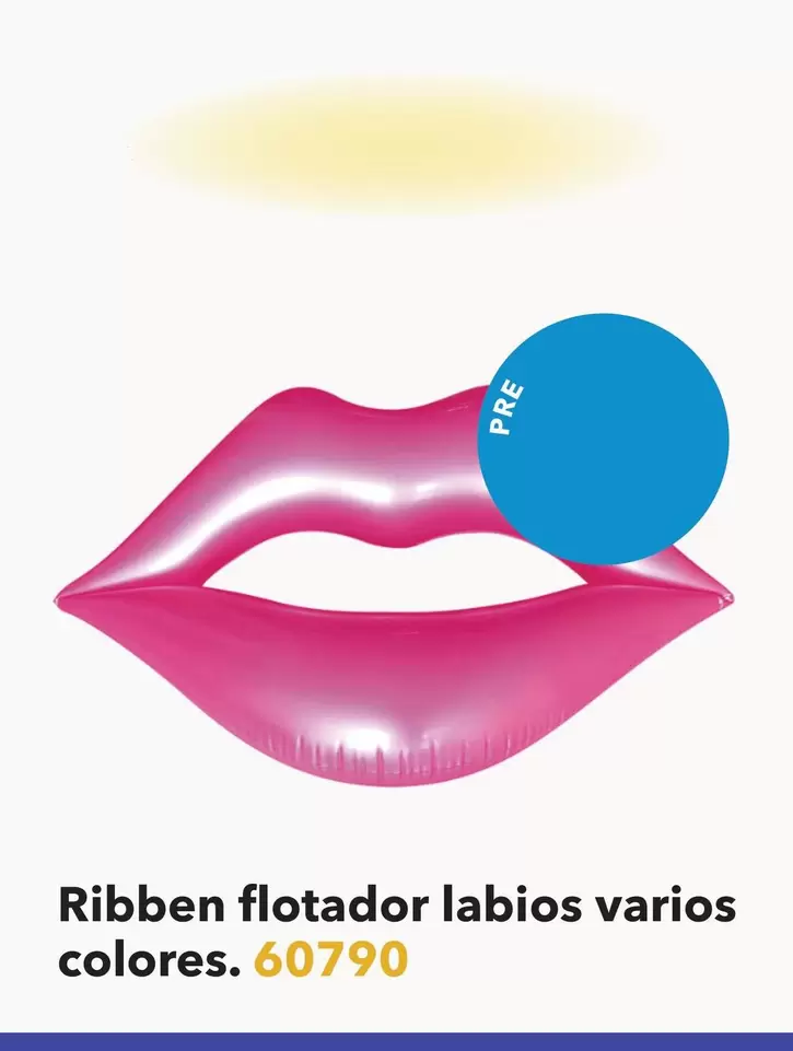Oferta de Ribben Flotador Labios Varios Colores. en Tiendas MGI