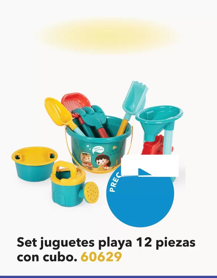 Oferta de Set Juguetes Playa 12 Piezas Con Cubo en Tiendas MGI
