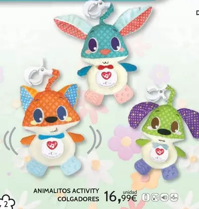 Oferta de Animalitos Activity Colgadores por 16,99€ en Toy Planet