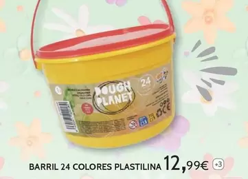 Oferta de Barril 24 Colores Plastilina por 12,99€ en Toy Planet