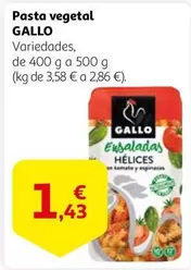 Oferta de Gallo - Pasta Vegetal por 1,43€ en Alcampo
