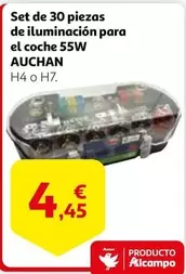 Oferta de Auchan - Set De 30 Piezas De Iluminación Para El Coche 55w por 4,45€ en Alcampo