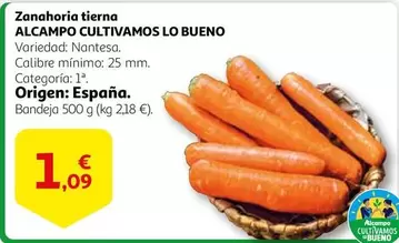 Oferta de Alcampo - Zanahoria Tierna Cultivamos por 1,09€ en Alcampo