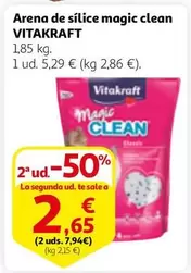 Oferta de Vitakraft - Arena De Silice Magic Clean por 2,65€ en Alcampo