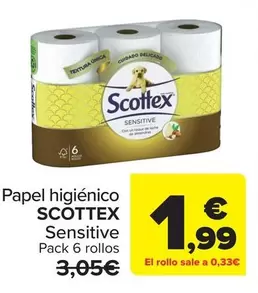 Oferta de Scottex - Papel Higiénico en Carrefour Market