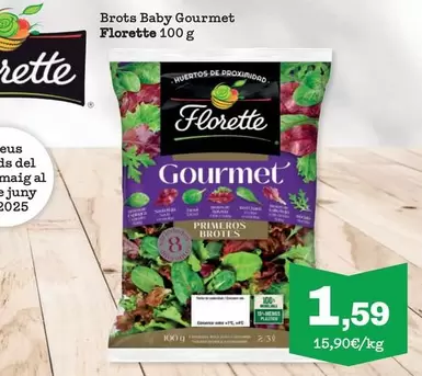 Oferta de Florette - Brots Baby Gourmet por 1,59€ en Sorli