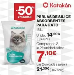 Oferta de Katakán - Perlas De Silice Absorbentes Para Gato por 14,2€ en Hipercor
