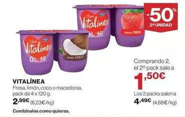 Oferta de Vitalinea - Fresa Limón por 2,99€ en Supercor