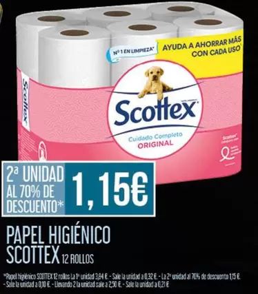 Oferta de Scottex - Papel Higiénico por 1,15€ en Claudio