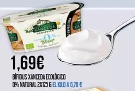 Oferta de Xanceda - Bifidus Xanceda Ecológico 0% Natural por 1,69€ en Claudio