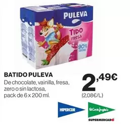 Oferta de Puleva - Batido por 2,49€ en El Corte Inglés