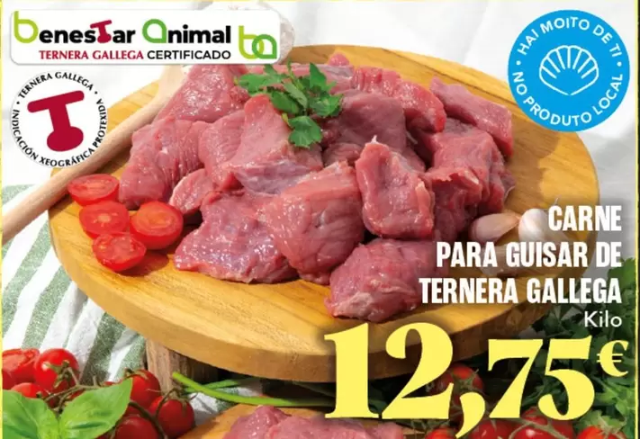 Oferta de Gallega - Carne Para Guisar De Ternera por 12,75€ en Gadis