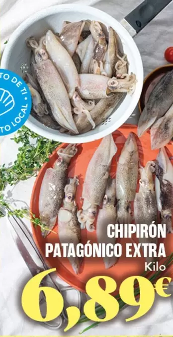 Oferta de Chipiron Patagónico Extra por 6,89€ en Gadis