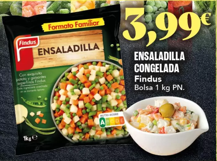 Oferta de Findus - Ensaladilla Congelada por 3,99€ en Gadis