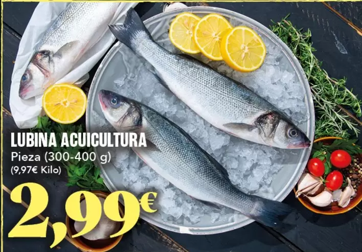 Oferta de Lubina Acuicultura por 2,99€ en Gadis