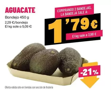 Oferta de Aguacate por 2,29€ en Ahorramas