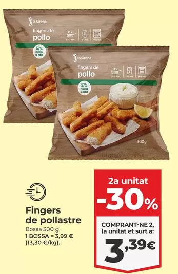 Oferta de La Sirena - Fingers De Pollastre por 3,99€ en La Sirena