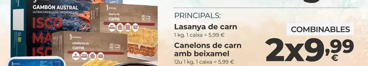 Oferta de Austral - Canelons De Carn Amb Beisangel por 9,99€ en La Sirena