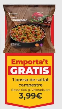 Oferta de La Sirena - 1 Bossa De Salta Campestre por 3,99€ en La Sirena