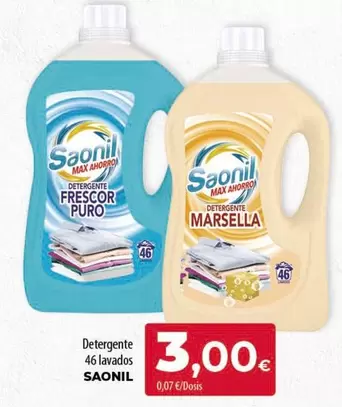 Oferta de Saonil - Detergente por 3€ en Spar Tenerife