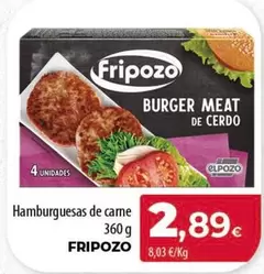 Oferta de Fripozo - Hamburguesas De Carne por 2,89€ en Spar Tenerife