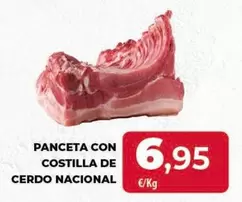 Oferta de Panceta Con Costilla De Cerdo Nacional por 6,95€ en Spar Tenerife