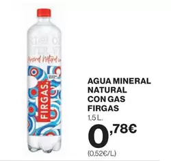 Oferta de Firgas - Agua Mineral Natural Con Gas por 0,78€ en El Corte Inglés