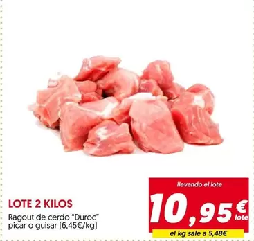Oferta de Duroc - Ragout De Cerdo "" por 10,95€ en Hiper Usera