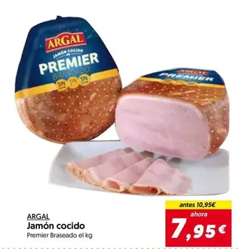 Oferta de Argal - Jamon Cocido por 7,95€ en Hiper Usera