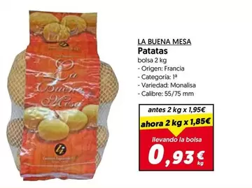 Oferta de Origen - Patatas por 0,93€ en Hiper Usera