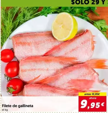 Oferta de Solo - Filete De Gallineta por 9,95€ en Hiper Usera